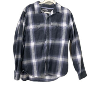 REI Cooperative Shirt Mens Large Plaid Flannel Button Up Cotton Outdoors Hiking